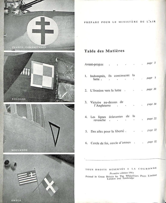 Frères d'armes - Histoire officielles des aviations des pays occupés (1941)(ebook)