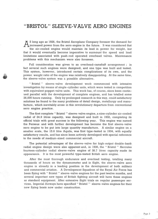 Bristol Sleeve-valve aero engines (1935) (ebook)