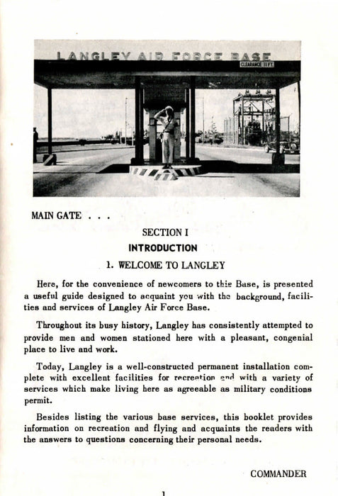 US Air Force - Langley AFB (1955) (print)