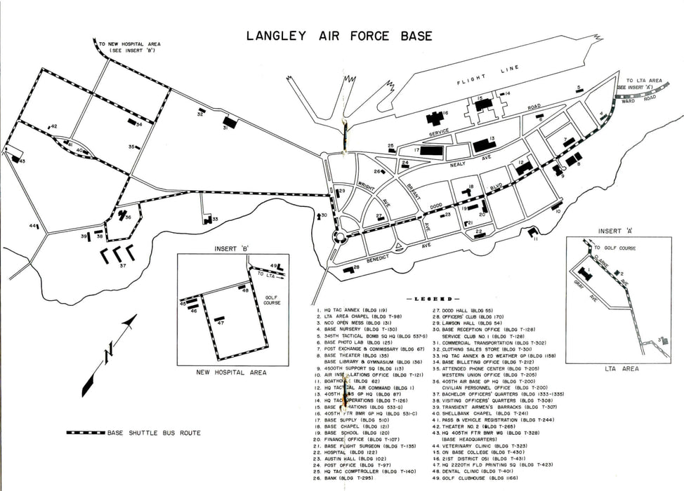US Air Force - Langley AFB (1955) (print)