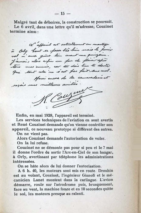 René Couzinet (Rémi Vallet) – 1934 (Edición original firmada)