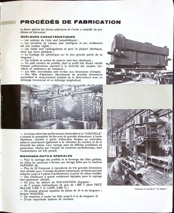 Sud-Aviation SE.210 Caravelle – productiebrochure uit 1963 (gedrukt origineel)