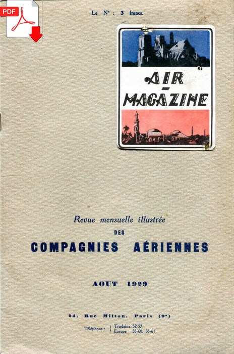 Air Magazine 1929 #8 (mês de Agosto)