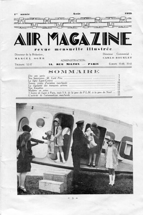 Air Magazine 1929 #8 (mês de Agosto)