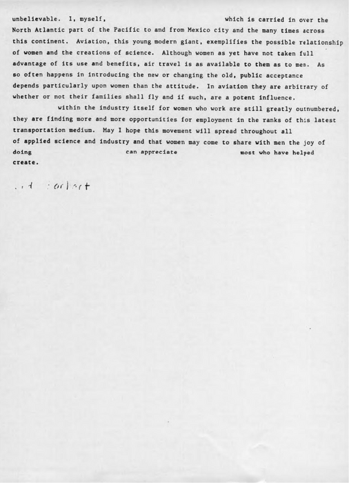 Earhart, Amelia - La place de la Femme dans la Science (1935) (numérique)