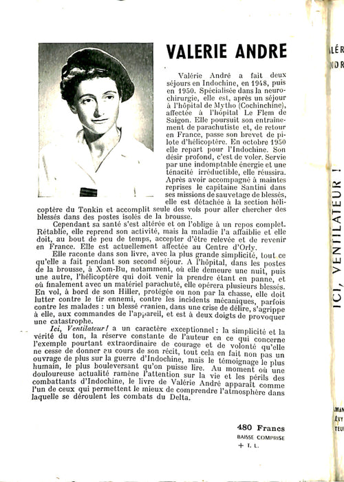 André Valérie - Ici Ventilateur ! (1954) (édition originale dédicacée)