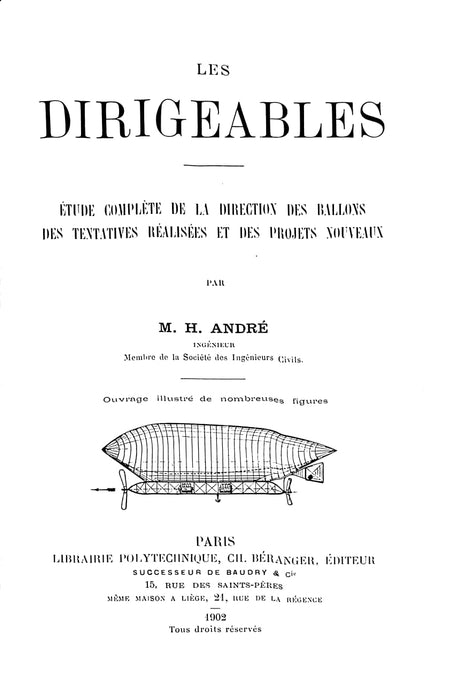 André M H - Les Dirigeables (1902)