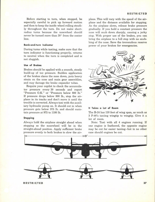 B-24 Liberator Manuel d'entraînelment du pilote (1943) (imprimé)