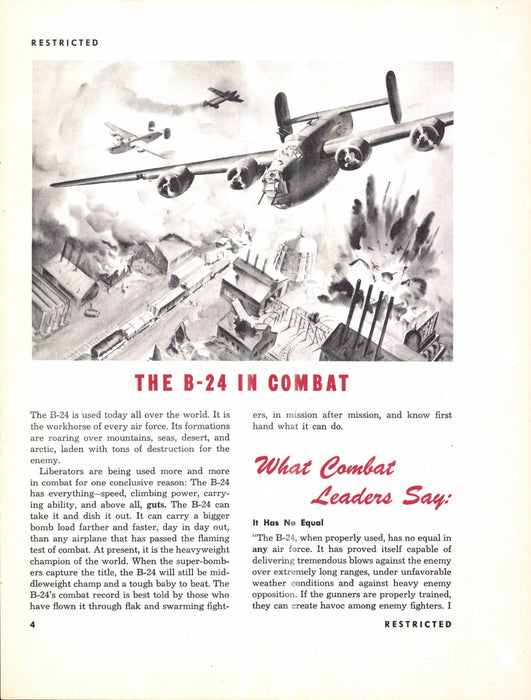 B-24 Liberator Pilot Training Manual (1943) (ebook)