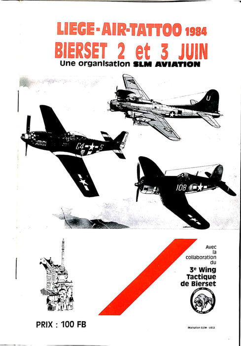 Liège-Air-Tattoo 1984 à Bierset (2-3 juin 1984) (brochure originale)