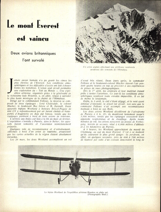 La Conquête de l'Air 1933 05