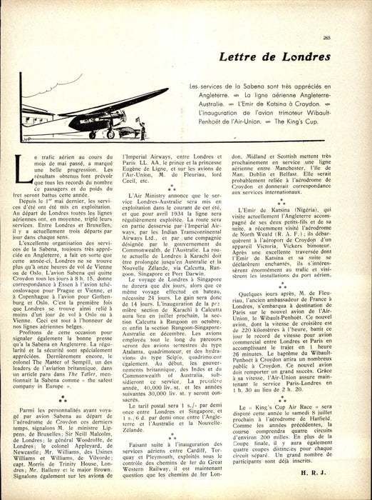 La Conquête de l'Air 1933 06