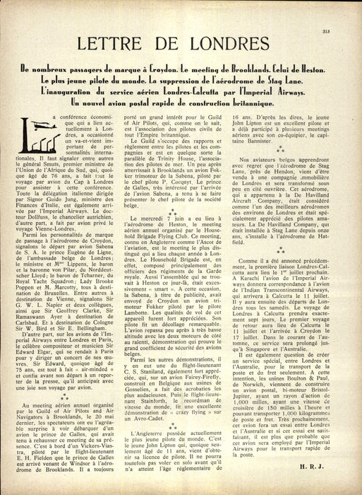 La Conquête de l'Air 1933 07
