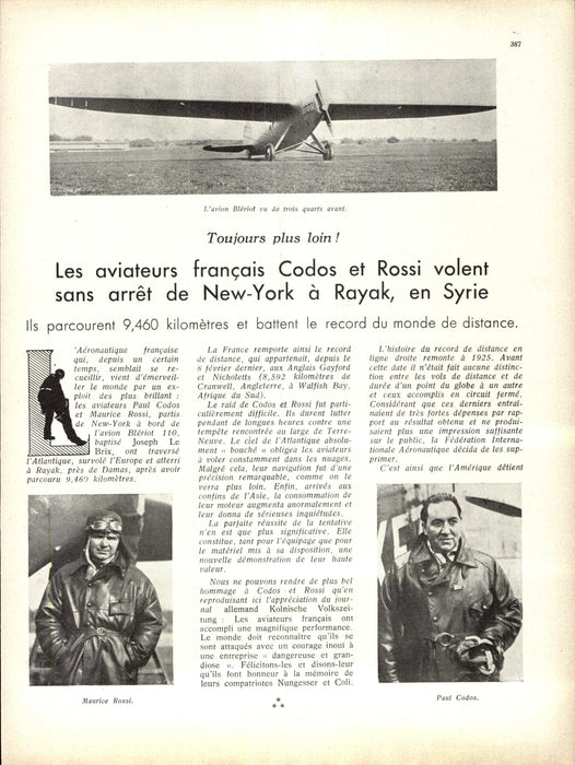 La Conquête de l'Air 1933 09