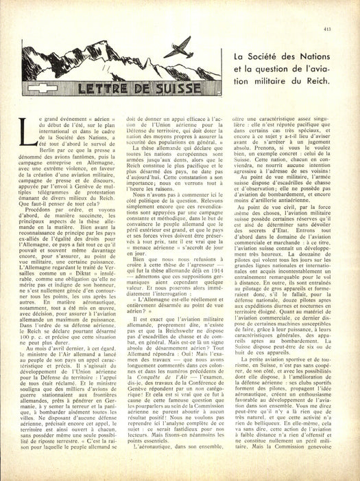 La Conquête de l'Air 1933 09
