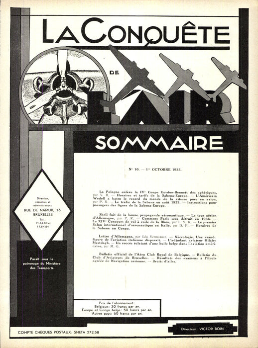 La Conquête de l'Air 1933 10