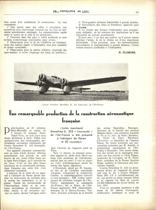 La Conquête de l'Air 1933 12
