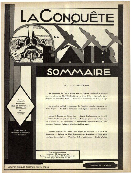 La Conquête de l'Air 1934 01