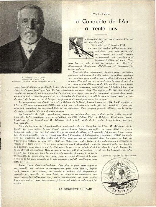 La Conquête de l'Air 1934 01