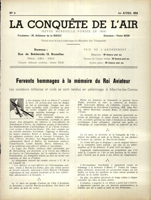 La Conquête de l'Air 1934 04