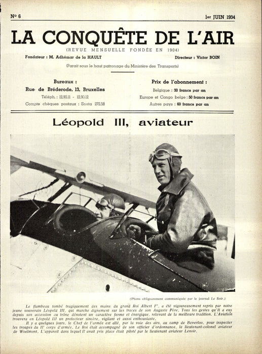 La Conquête de l'Air 1934 06