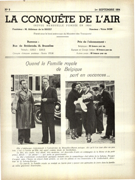 La Conquête de l'Air 1934 09