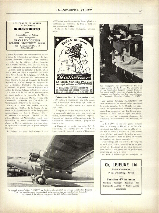 La Conquête de l'Air 1934 09
