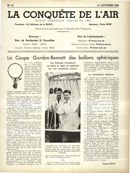 La Conquête de l'Air 1934 10