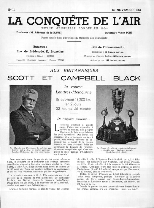 La Conquête de l'Air 1934 11