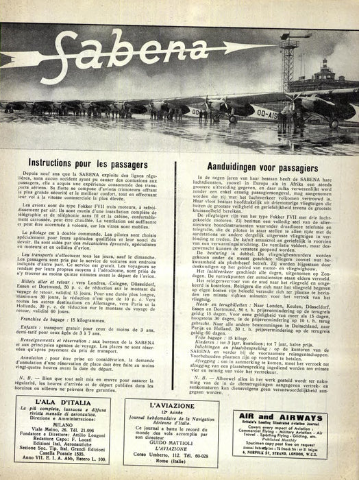 La Conquête de l'Air 1933 01