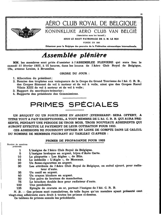 La Conquête de l'Air 1933 01