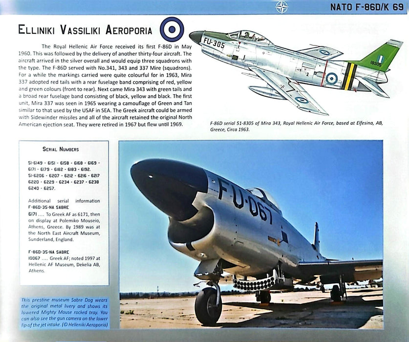 North American Aircraft NATO F-86 D/K Sabre Dog (imprimé)