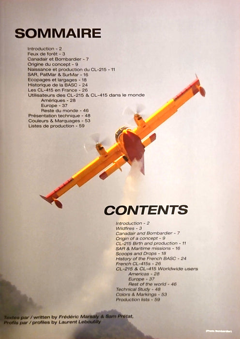 Les Bombardiers d'eau  CANADAIR Scoopers (édition originale bilingue)