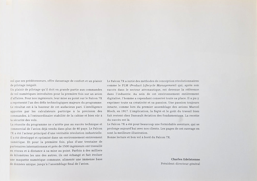 Beniada Feldzer - Falcon 7X (2010)(print)