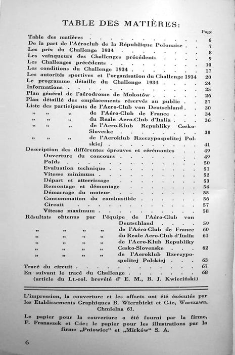 Challenge de tourisme aérien polonais 1934 (edição digital)