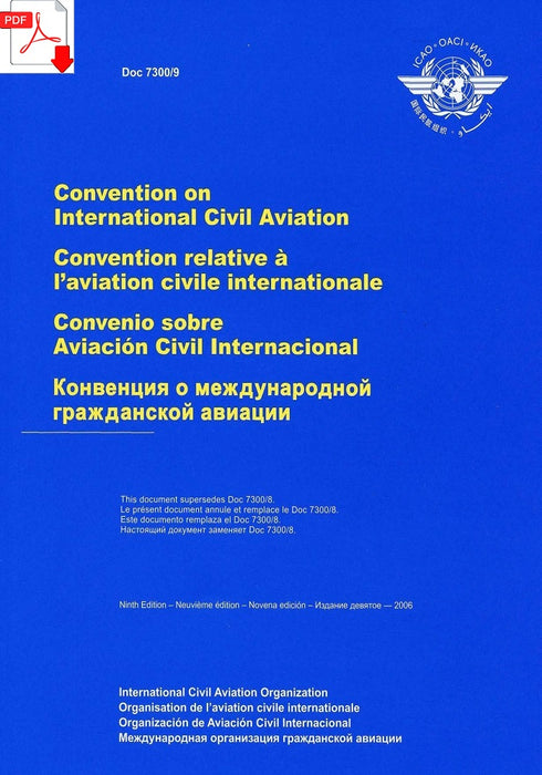 Chicago ICA - (1944)-  (ebook) اتفاقية الطيران المدني الدولي