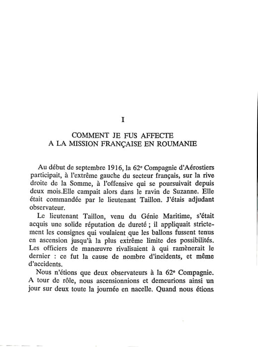 Corneloup, Iannis - Souvenirs d'un aérostier de la grande guerre (1975) (print)