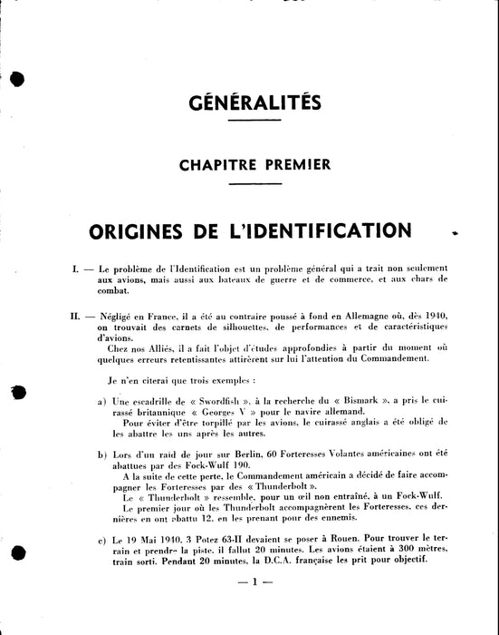 Cours d'identification à l'usage des instructeurs (1944) (ebook)