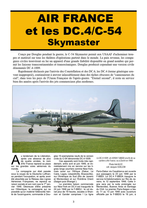 Le Trait d'Union - Les Douglas DC-4 et C-54 Skymaster d’Air France (édition imprimée)