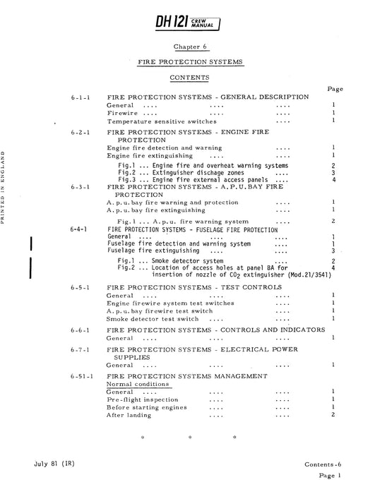 Hawker Siddeley DH 121 Trident 1E Flight Manual (PDF)(1964)