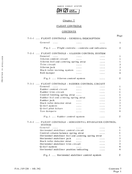 Hawker Siddeley DH 121 Trident 1E Flight Manual (PDF)(1964)