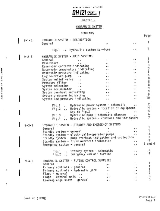 Hawker Siddeley DH 121 Trident 1E Flight Manual (PDF)(1964)