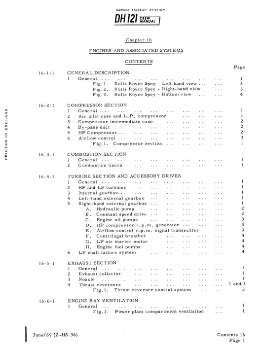 Hawker Siddeley DH 121 Trident 1E Flight Manual (PDF)(1964)