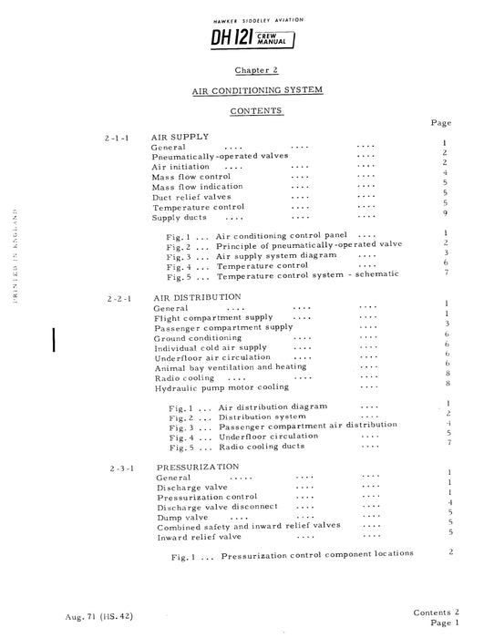 Hawker Siddeley DH 121 Trident 1E Flight Manual (PDF)(1964)