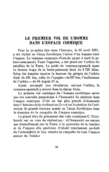 URSS - Un Soviétique dans l'espace (1961) (ebook)
