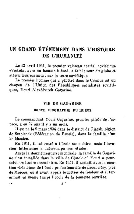 URSS - Un Soviétique dans l'espace (1961) (ebook)
