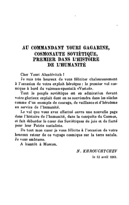 URSS - Un Soviétique dans l'espace (1961) (ebook)
