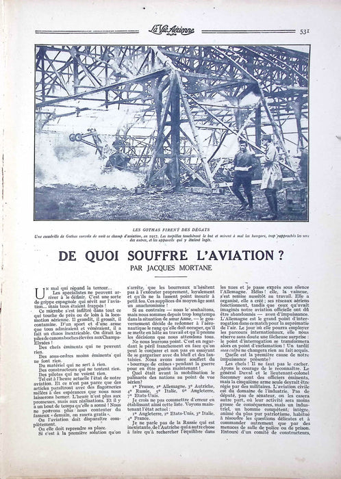 La Vie Aérienne Illustrée #145 21 Août 1919