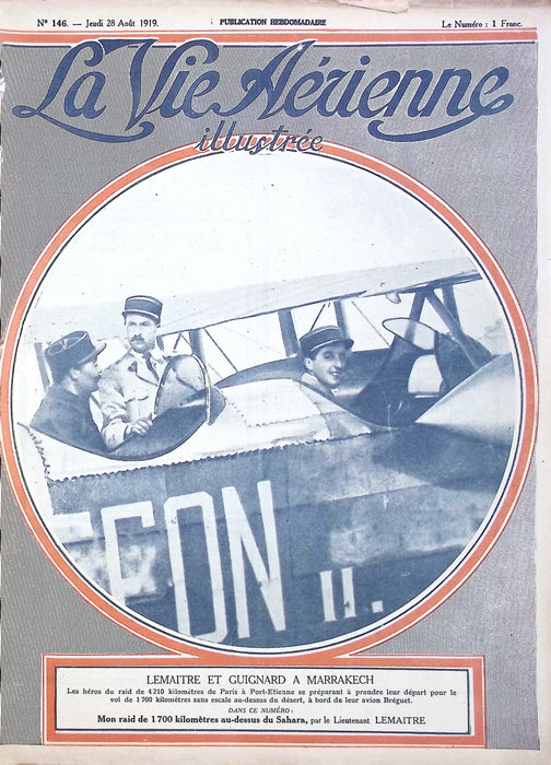 La Vie Aérienne Illustrée #146 28 Août 1919